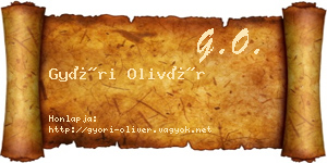 Győri Olivér névjegykártya